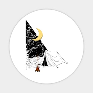 Night camp Magnet